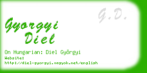 gyorgyi diel business card